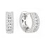 Pendientes aros de plata con circonitas